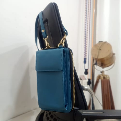 Customer photo review of Go Glide Vegan Leather Crossbody Sling Bag - Red