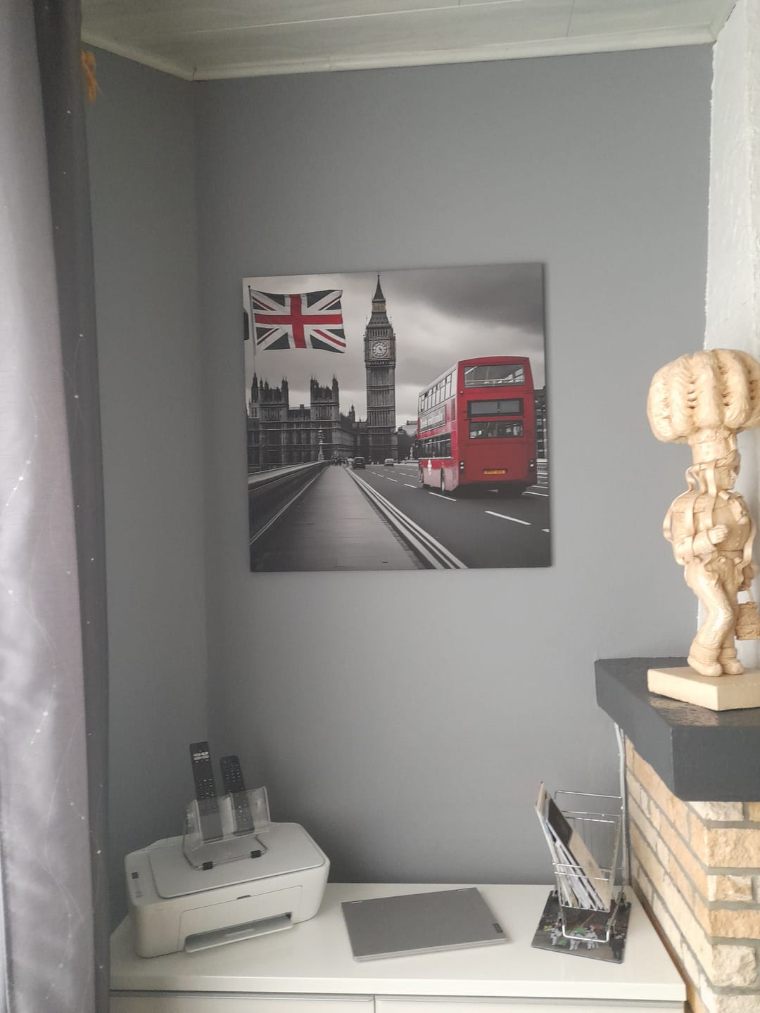 Customer photo review of Tableau Londres Bus Rouge Big Ben - Décoration Murale Design