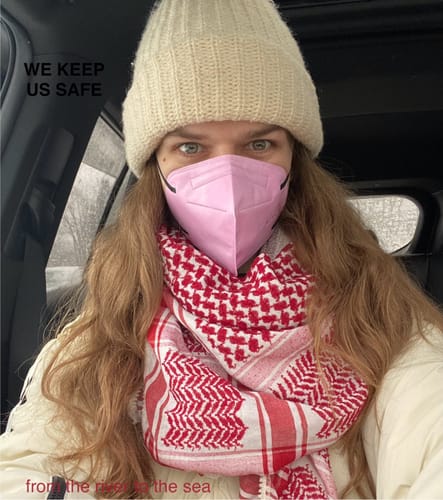 Customer photo review of KN95 Respirator Face Mask Cone Shape - Light Pink