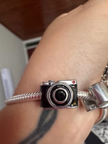 Customer photo review of 925 Sterling Silver Camera Charm