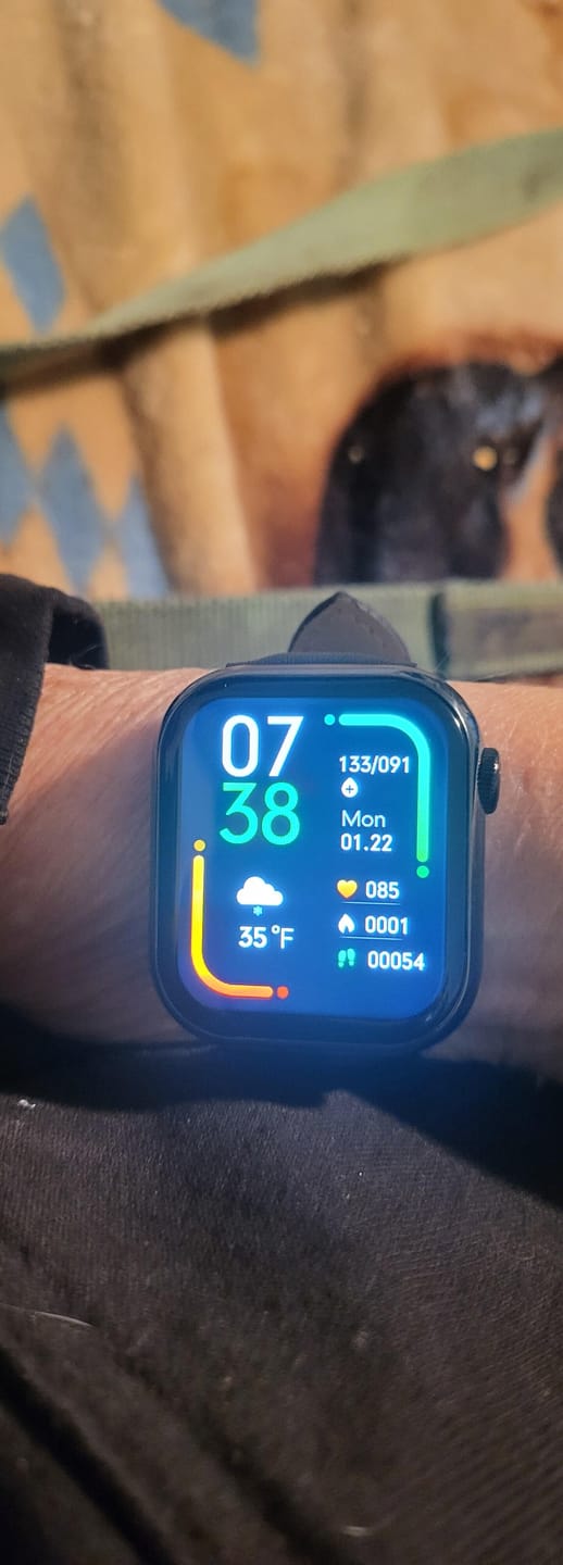 Customer photo review of Bearscome Blood Sugar Blood Pressure Blood oxygen Sleep Monitoring Waterproof Smartwatch
