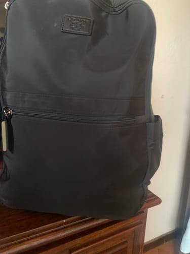 Reseña con foto de un cliente sobre Mochila Notebook Office