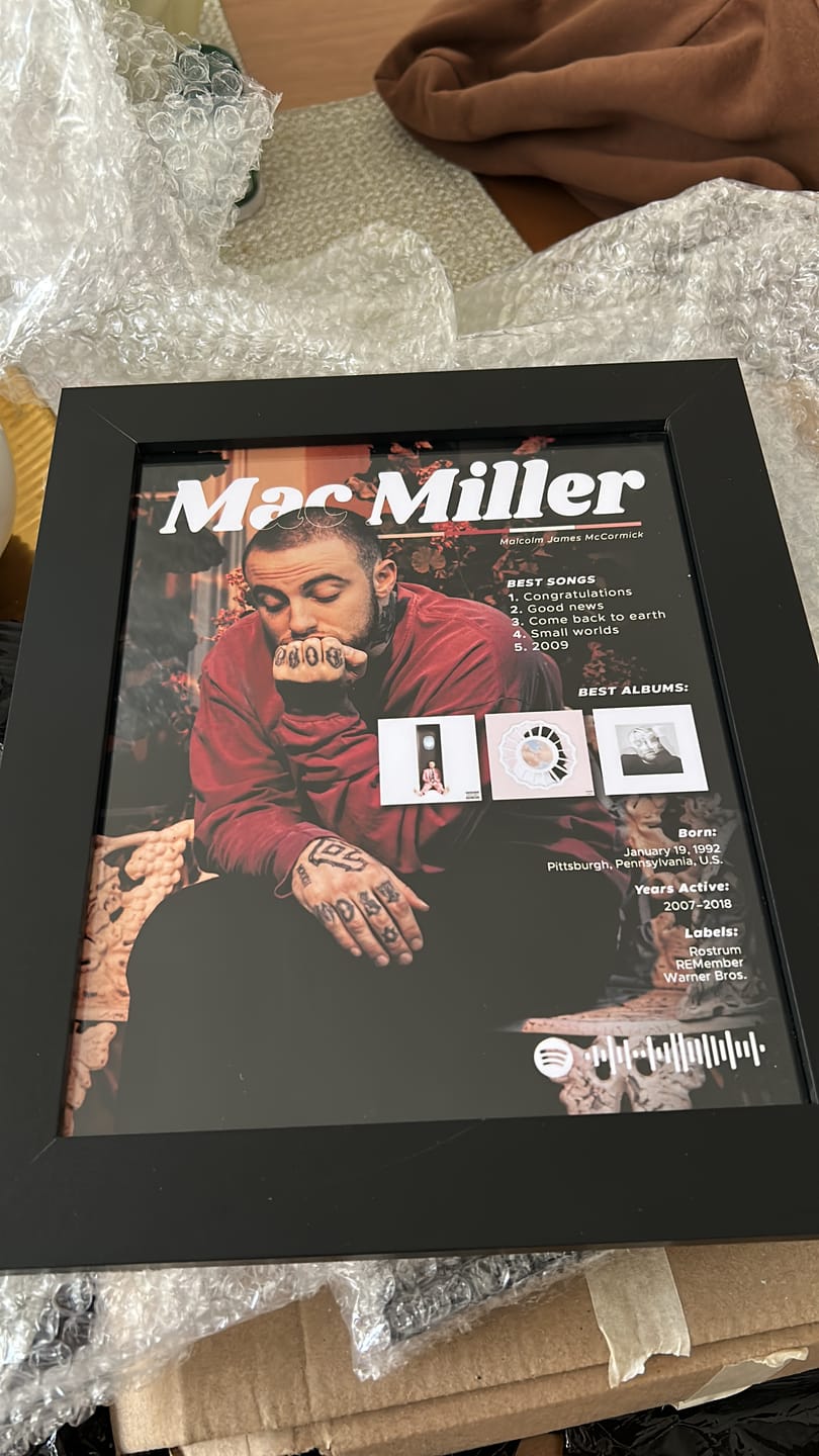 Customer photo review of Mac Miller - Cuadro Artista