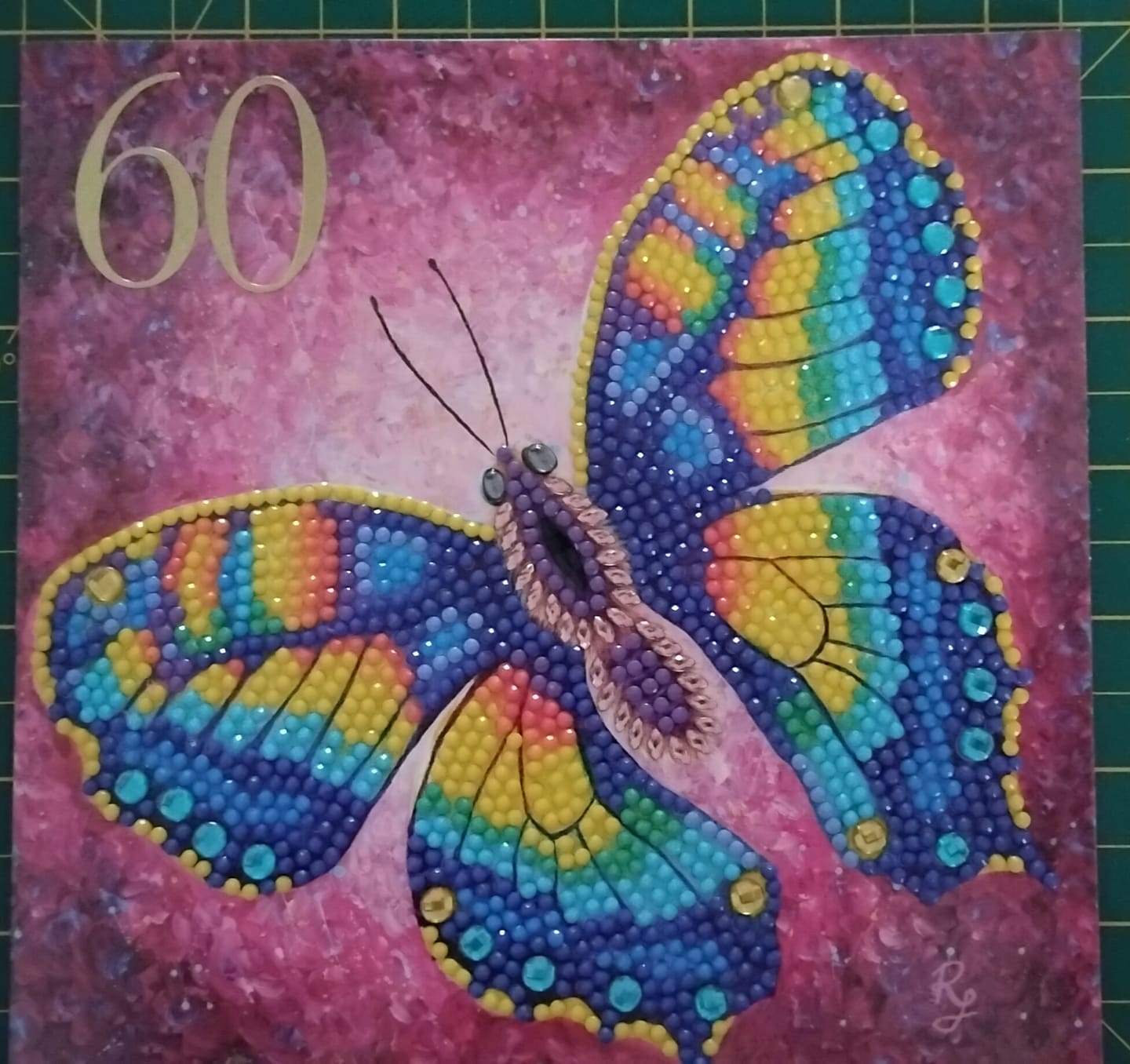 Customer photo review of "Change" Crystal Art Card by Rachel Froud 18x18cm