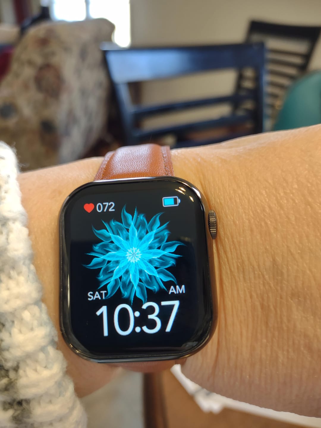 Customer photo review of Bearscome Blood Sugar Blood Pressure Blood oxygen Sleep Monitoring Waterproof Smartwatch