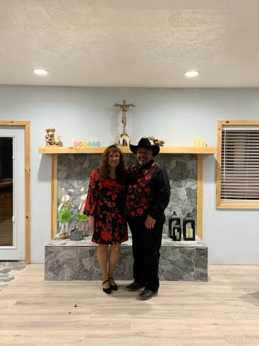 Customer photo review of Ties2you Black Suit Vest Red Floral Men's Vest Tie Hanky Cufflinks Set Fashion