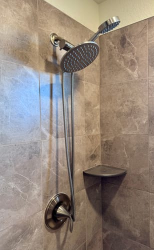 Customer photo review of 1-Spray Dual Shower Head Set