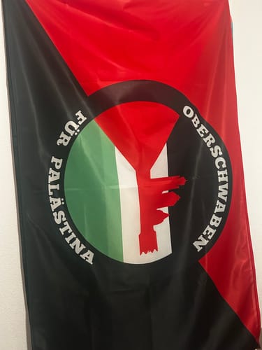 Customer photo review of Fahne inkl. Druck