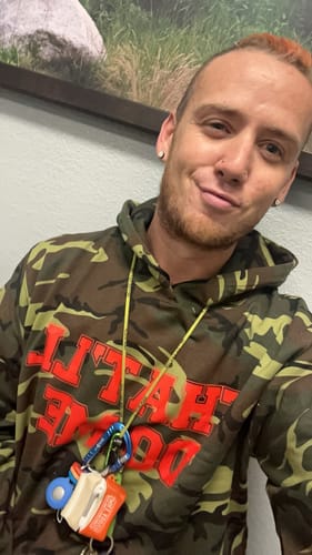Customer photo review of Do Me Camo Hoodie