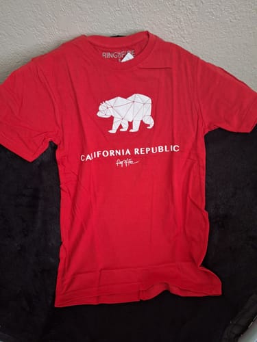 Customer photo review of MEN'S GEOMETRIC BEAR GRAPHIC TEE