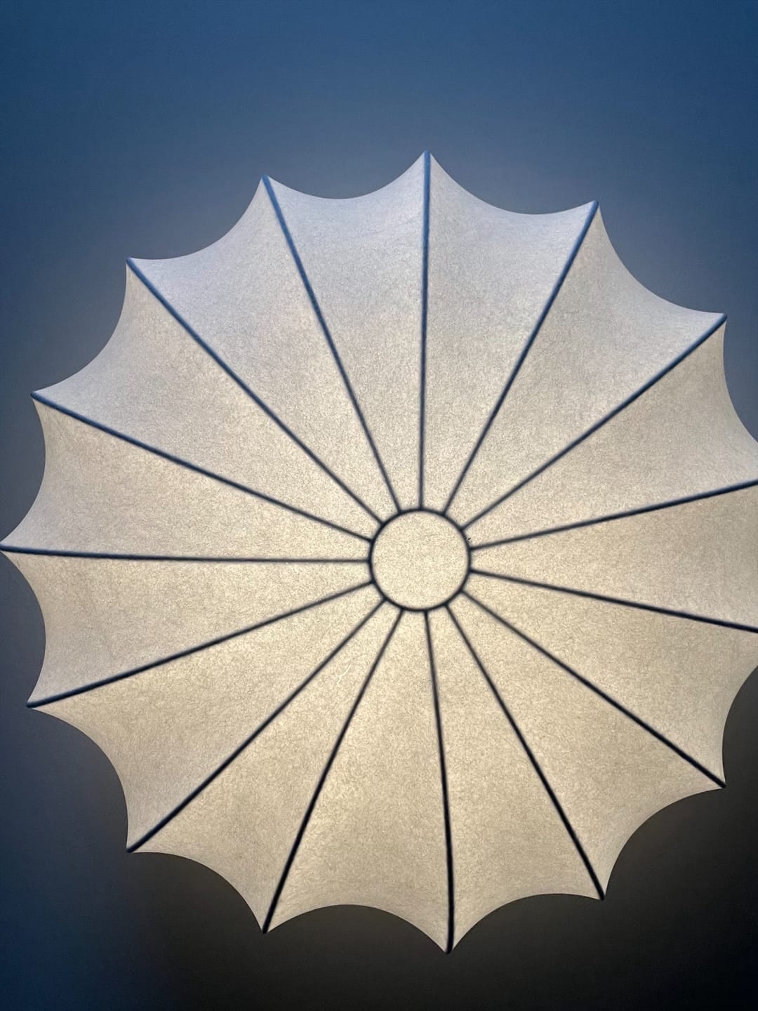 Customer photo review of Mid-Century Modern White Flush Mount Light