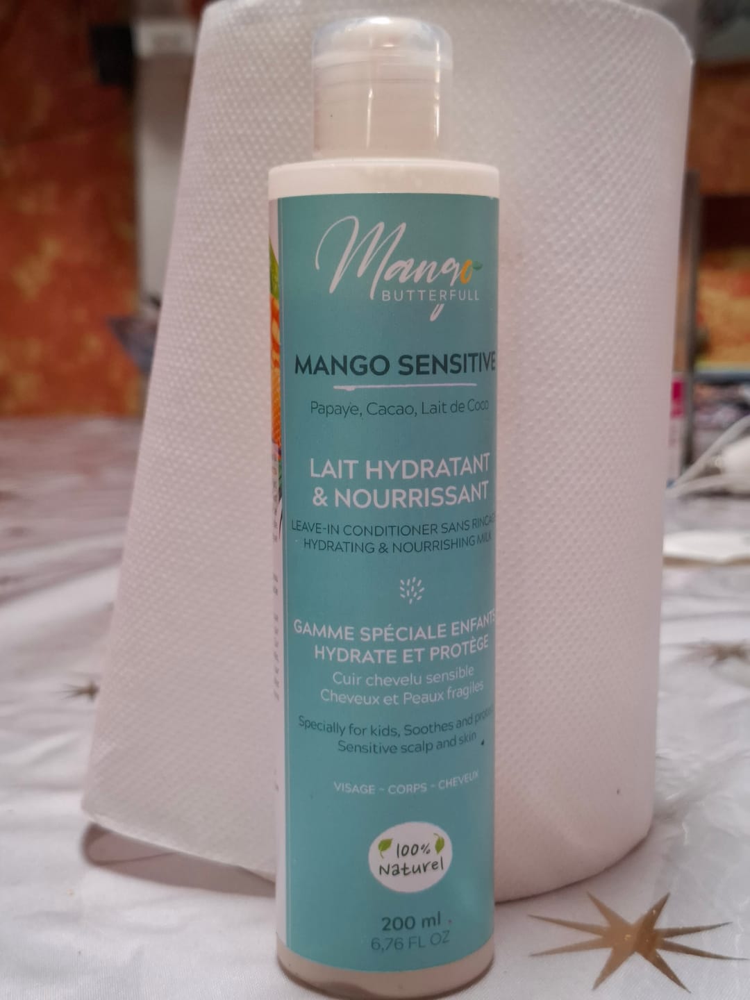 Customer photo review of Lait hydratant et nourrissant - SENSITIVE