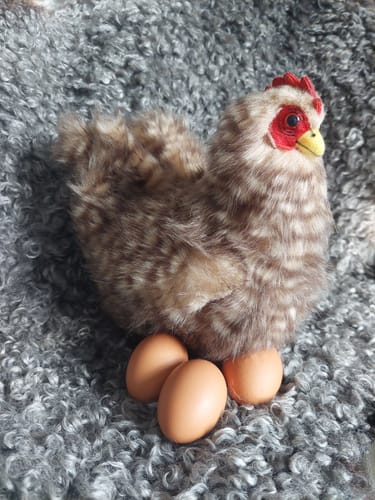 Customer photo review of Chicken teddy (brown) Hansa Creation (28cm)