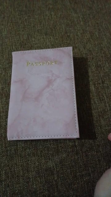 Customer photo review of Porte Passeport Marbre