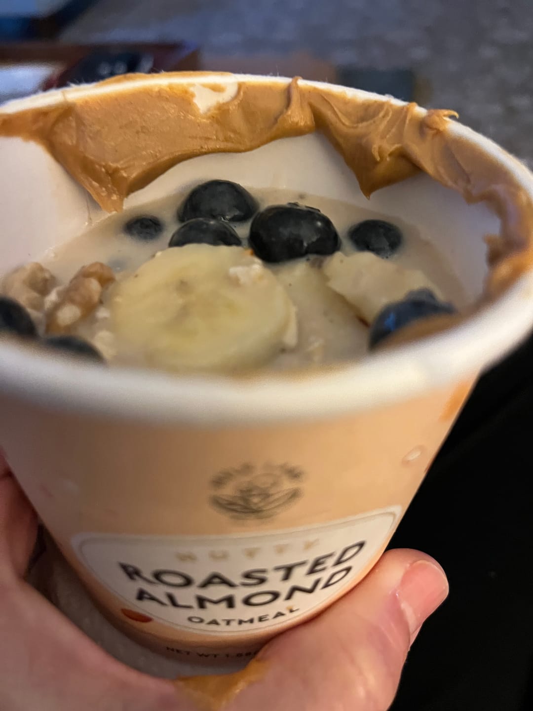 Customer photo review of Roasted Almond Oatmeal