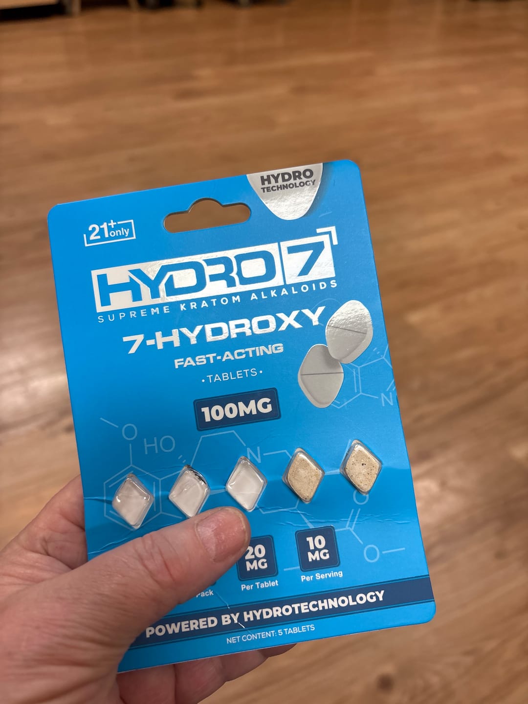Customer photo review of 7-Hydroxy Tablets - 20MG (5 Count)