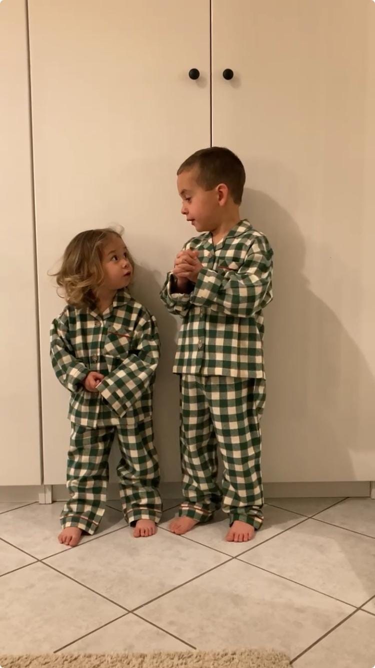 Customer photo review of Fern Green Check Classic Pyjamas