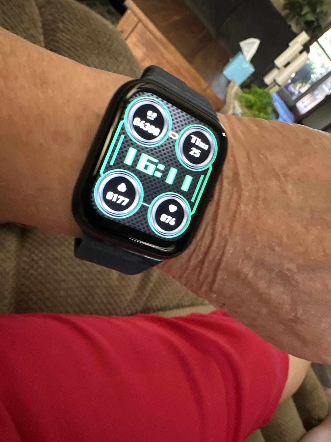 Customer photo review of BEARSCOME Blood Pressure Blood oxygen Blood Sugar Monitoring Bluetooth Talk Play Music Health Waterproof Smartwatch