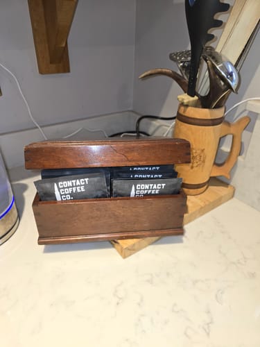 Customer photo review of 100 Single Serve Coffee Brew Bags | Battle Prep