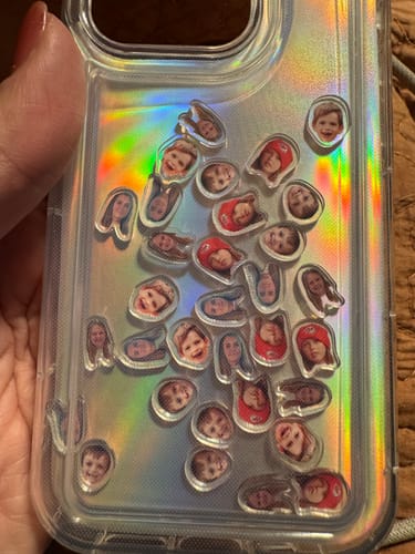 Customer photo review of Shaker Case™ with Custom Charms