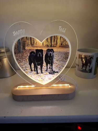 Customer photo review of Foto op Hart Ledlampje