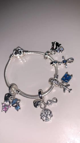 Customer photo review of 925 Sterling Silver Family Tree Charm