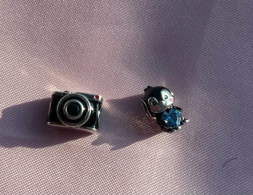 Customer photo review of 925 Sterling Silver Baby Penguin Charm