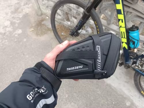 Customer photo review of Takezero Satteltasche
