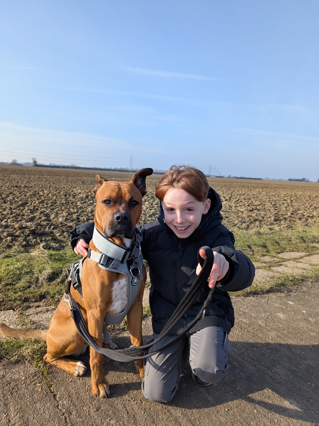 Customer photo review of 5cm Combat® Collar | With Handle & Secure Clip - Metal Grey