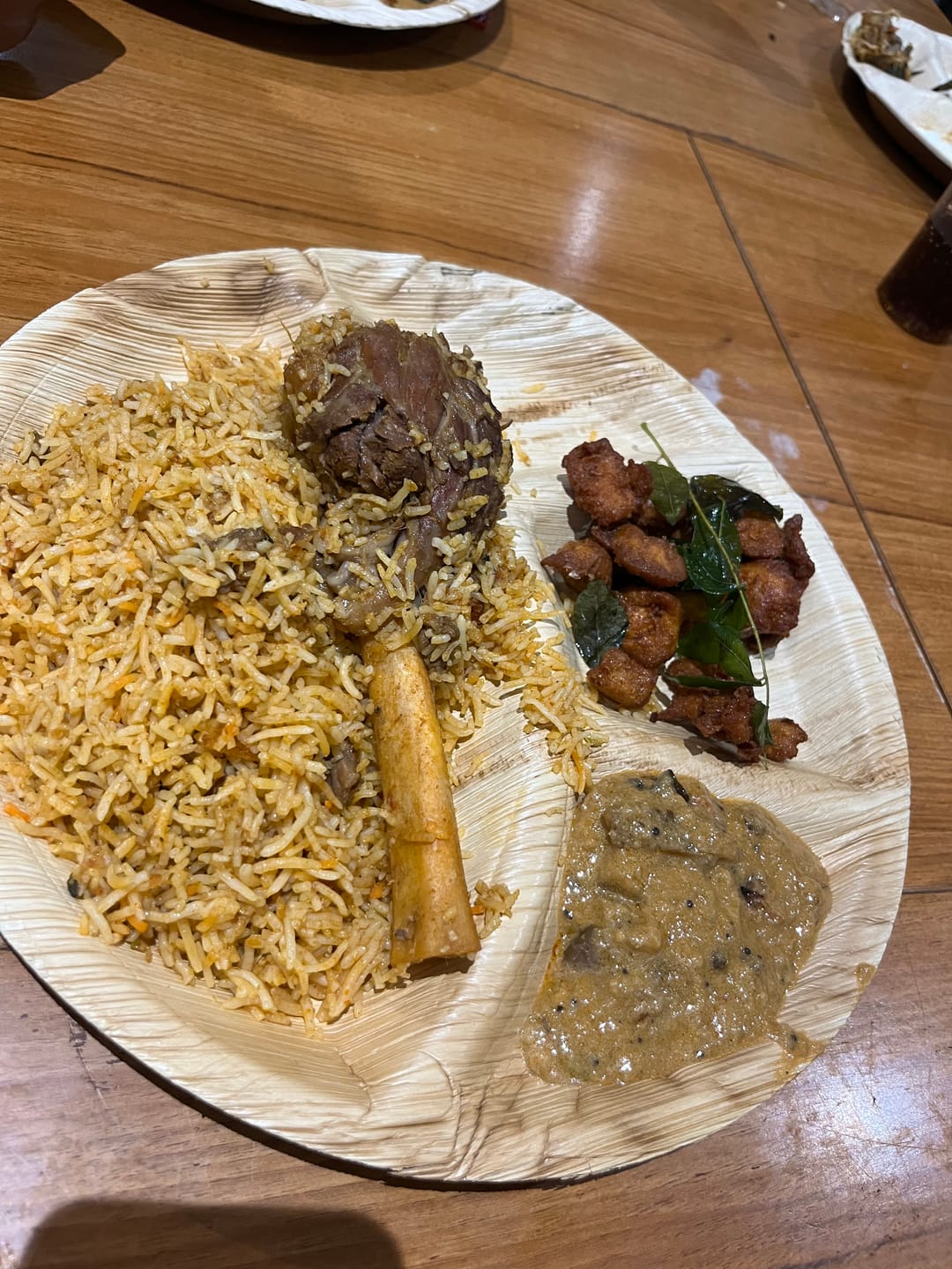 Customer photo review of 10" (25cm) Square Compostable Palm Leaf Plates