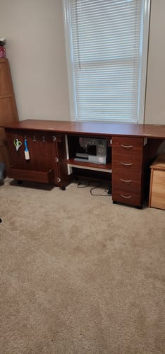 Customer photo review of Harriet Sewing Cabinet (2 Colors Available)