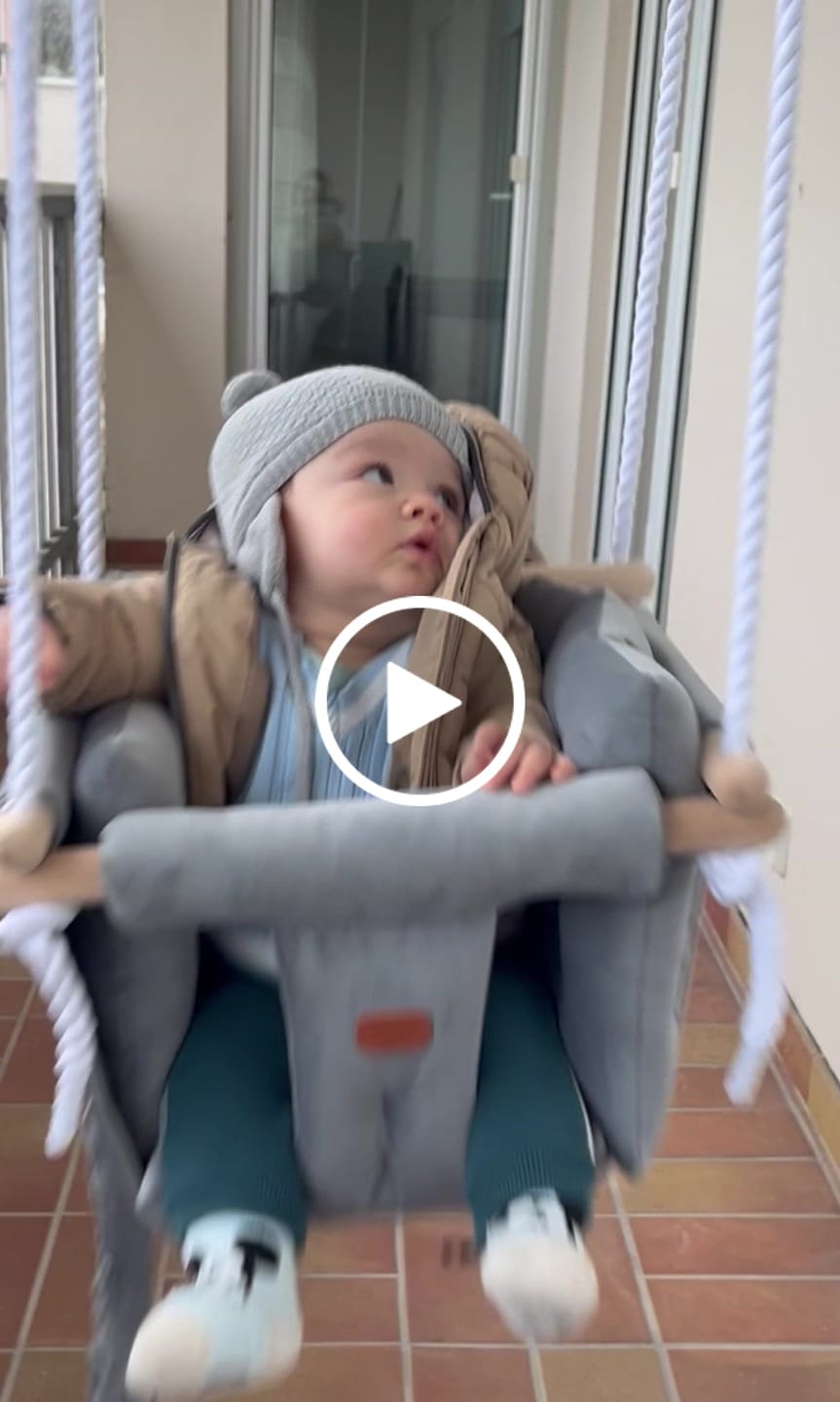 Customer video review of Premium Elephant Gray Schaukel