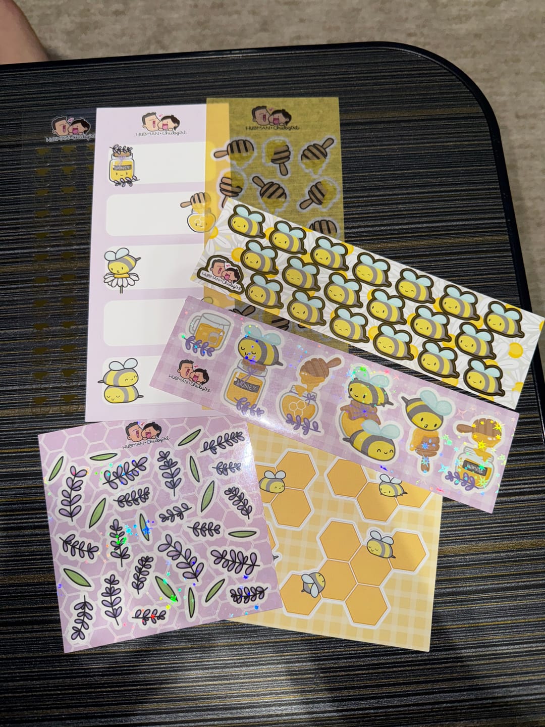 Customer photo review of Honey Lavender Variety Sticker Pack