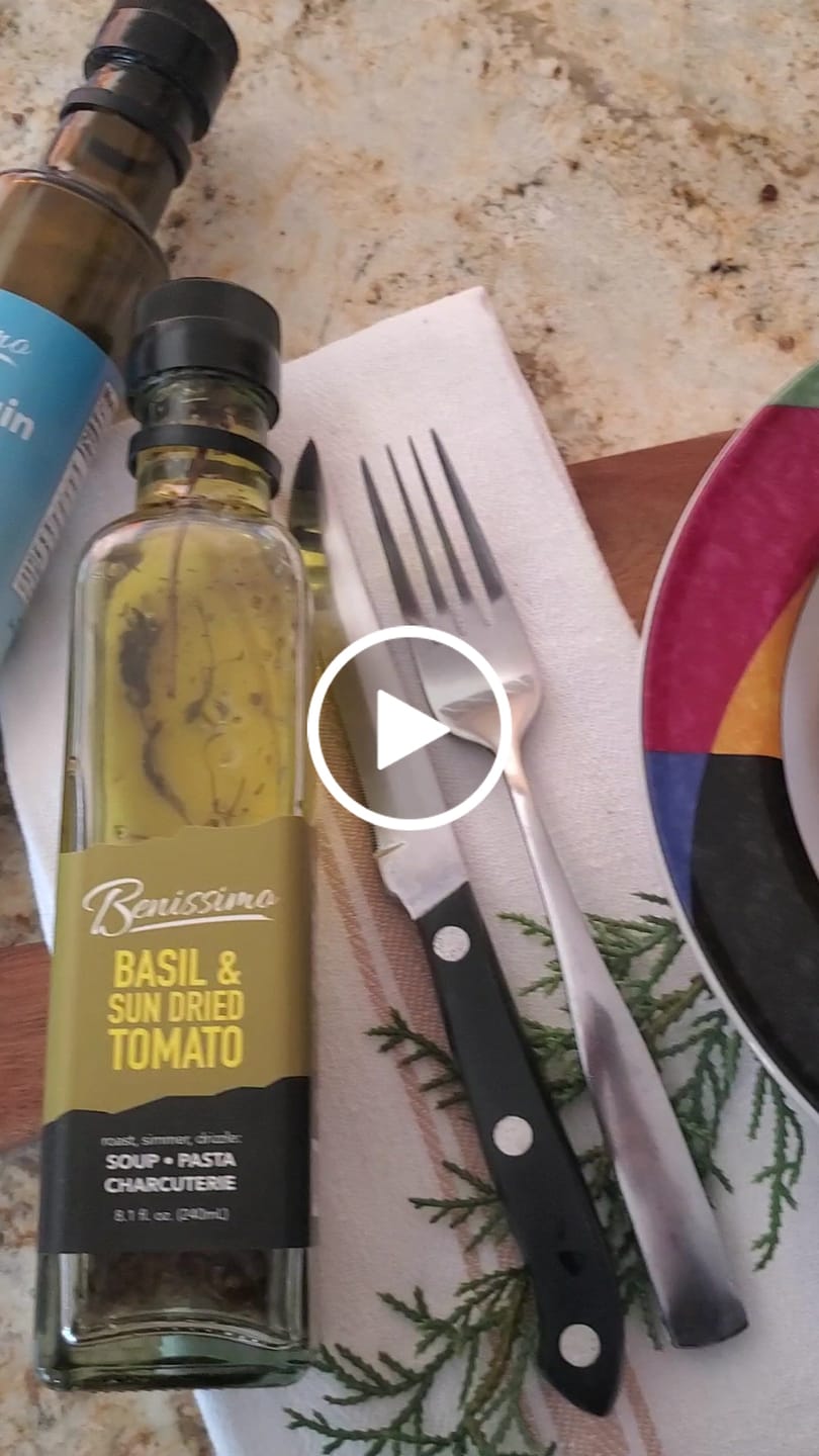 Customer video review of Basil & Sun Dried Tomato Oil 8.1 oz