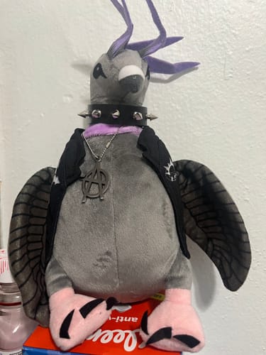 Customer photo review of PUNK PIGEON PLUSHIE