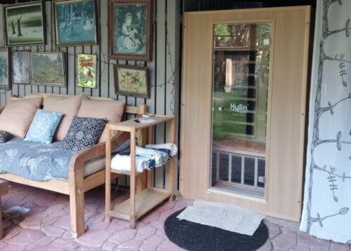 Customer photo review of Kylin Modern Carbon Far Infrared Sauna 2 person - K8201