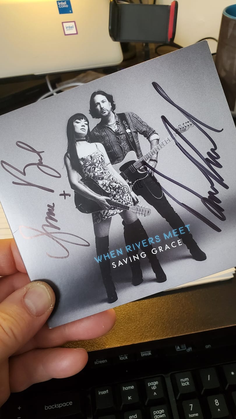 Customer photo review of SAVING GRACE ~ SIGNED OFFER CD
