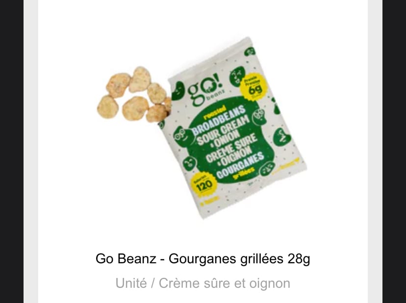 Customer photo review of Go Beanz - Gourganes grillées 28g