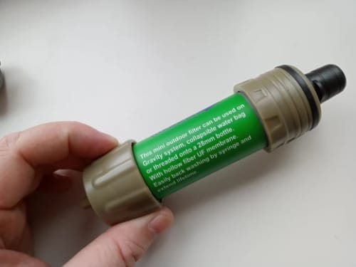 Customer photo review of Leichter Trinkwasserfilter-Strohhalm für Camping & Notfälle