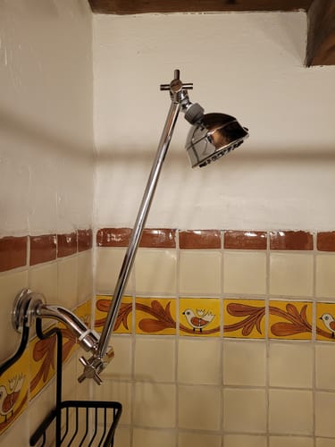 Customer photo review of Adjustable Shower Arm