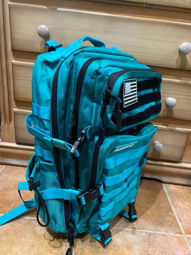 Customer photo review of Mochila Táctica V1 45L All in Turquesa