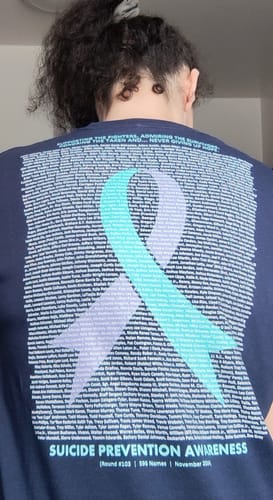 Customer photo review of Round 103 (Unisex Staple T-Shirt | Bella + Canvas)