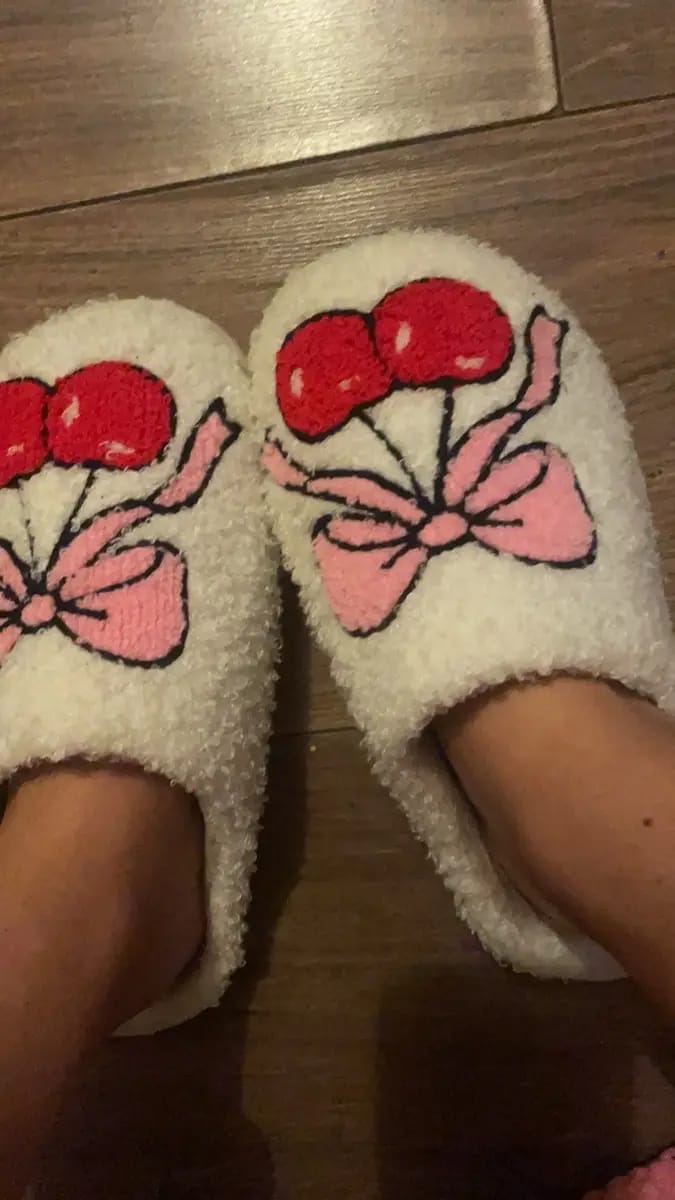 Customer photo review of Tie & Cherish Slippers