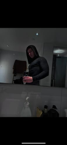 Customer photo review of Void Tech™ Hollow Knight hoodie Compression [DARKNESS]