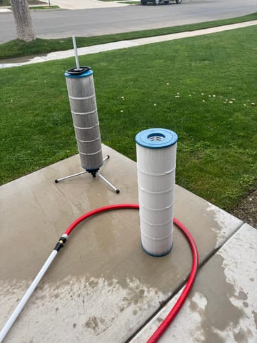 Customer photo review of Cyclone Pool Filter Cleaning System