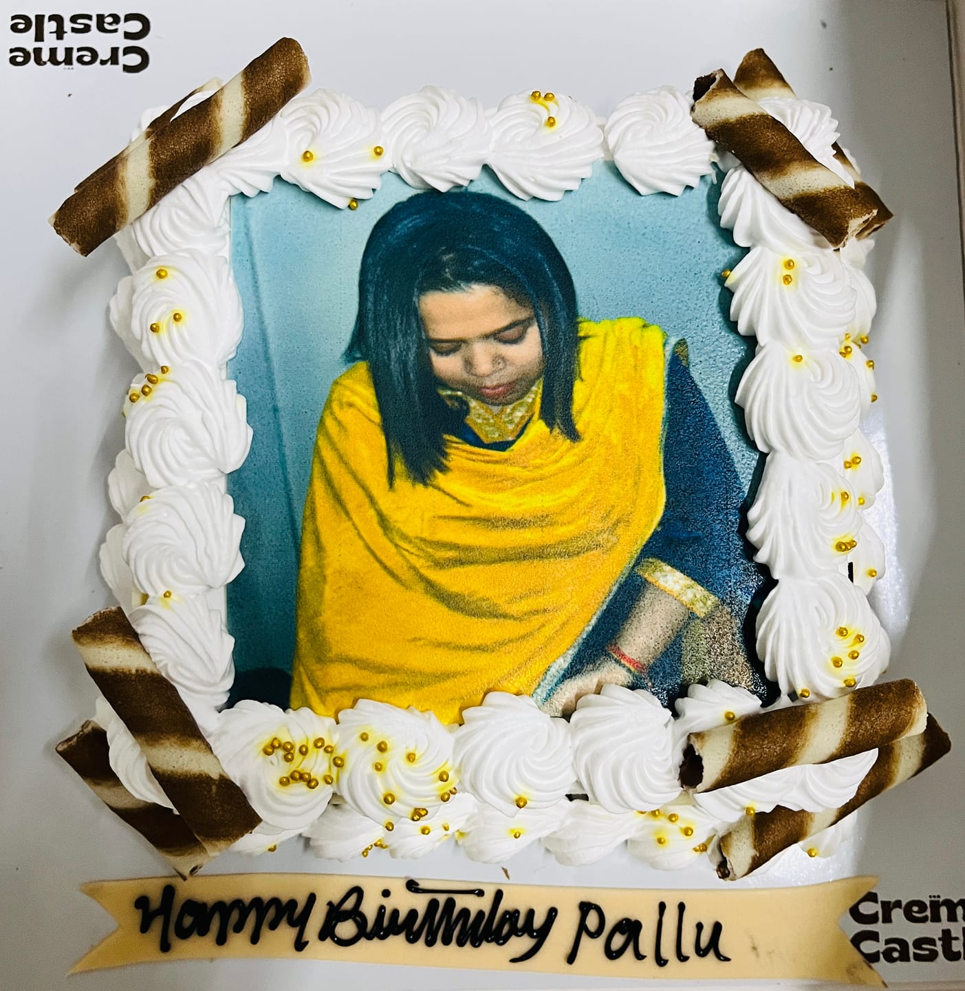 Customer photo review of Customized Photo Cake
