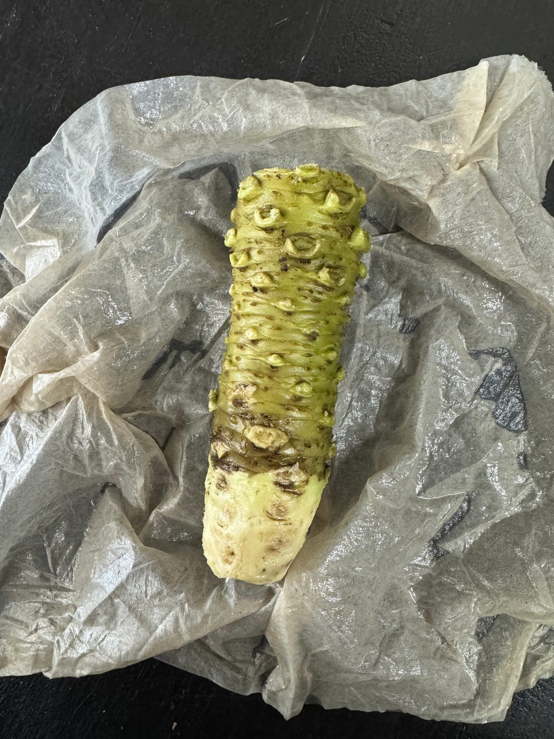 Customer photo review of Fresh Japanese Wasabi Root (Real Wasabi Rhizome)