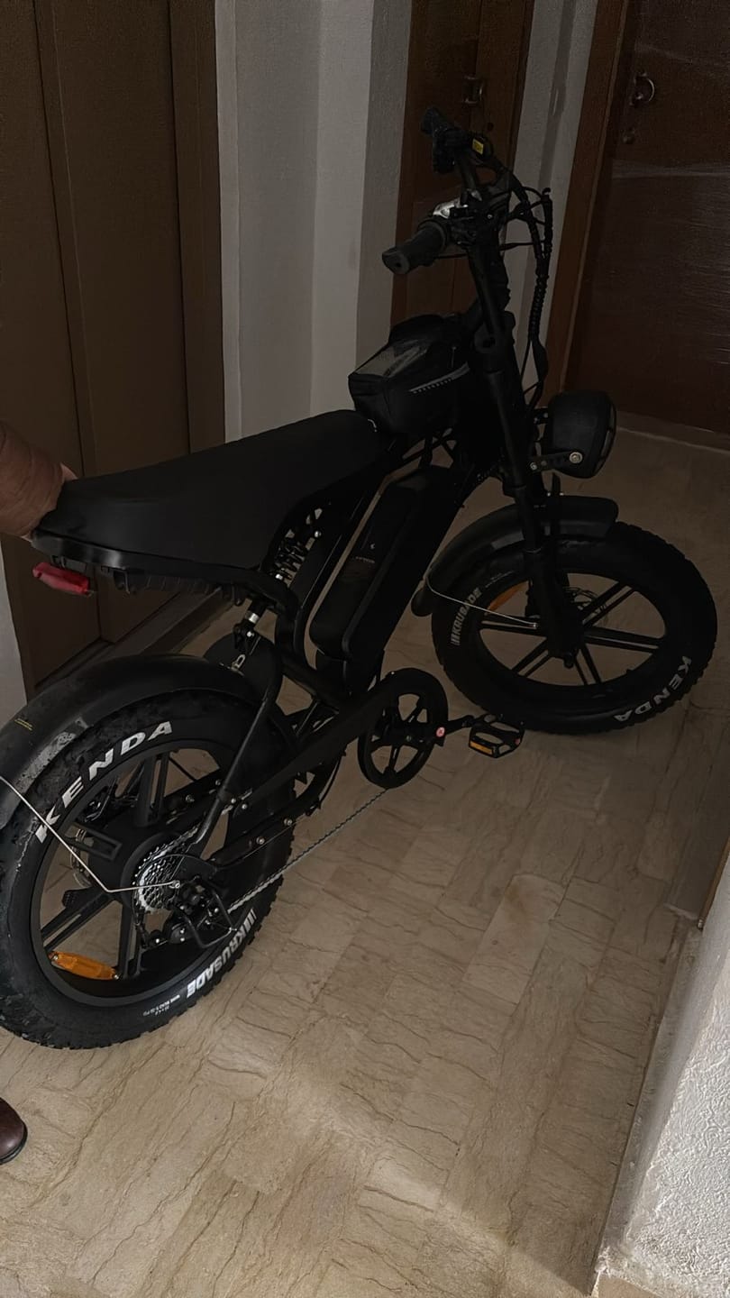Customer photo review of S8 Vintage Vélo électrique de route 500W, Ebike 48V 15Ah avec batterie au lithium amovible, autonomie de 50 km, pneu large tout-terrain de 20 pouces.