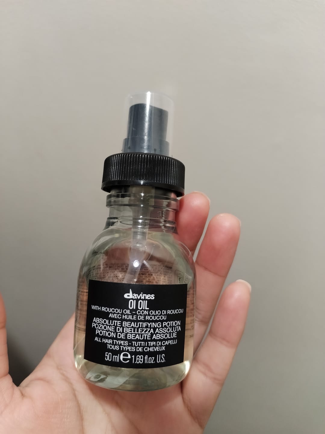 Customer photo review of Óleo Oi Oil Davines