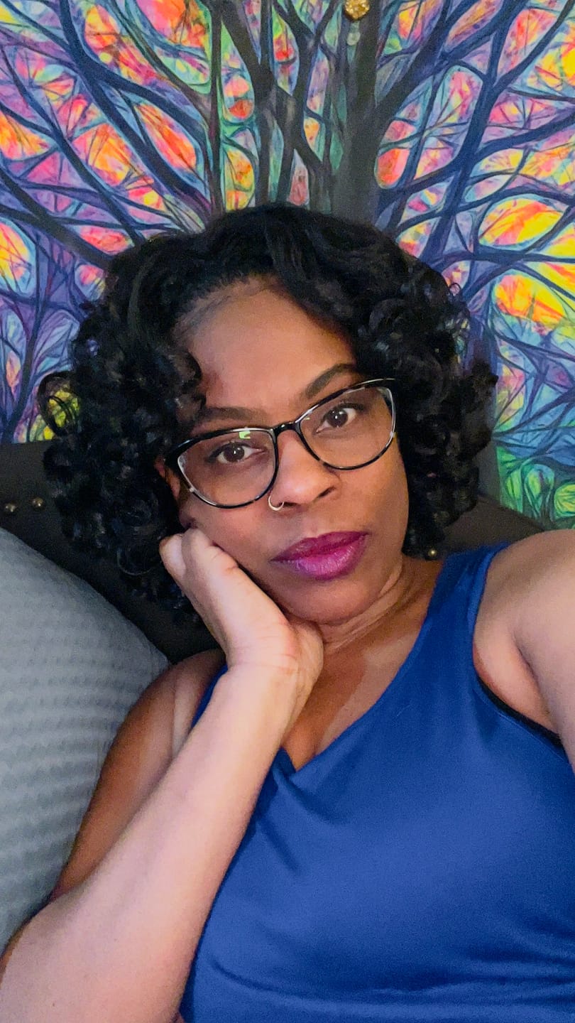 Customer photo review of It's a Wig Nutique BFF Human Hair Blend Half Wig - DELICIA